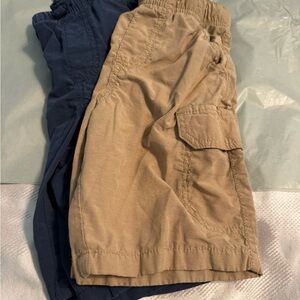 2-Pair Jumping Beans Tan & Navy Cargo Shorts! Versatile and closet must haves. 6